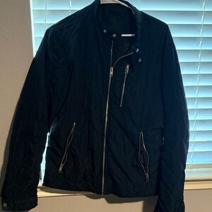 H&M Navy Blue Racer Jacket